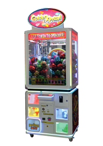 Electrocoin Golden X Prize - Front with XL Eggs - Side - IAAPA Barcelona 2025