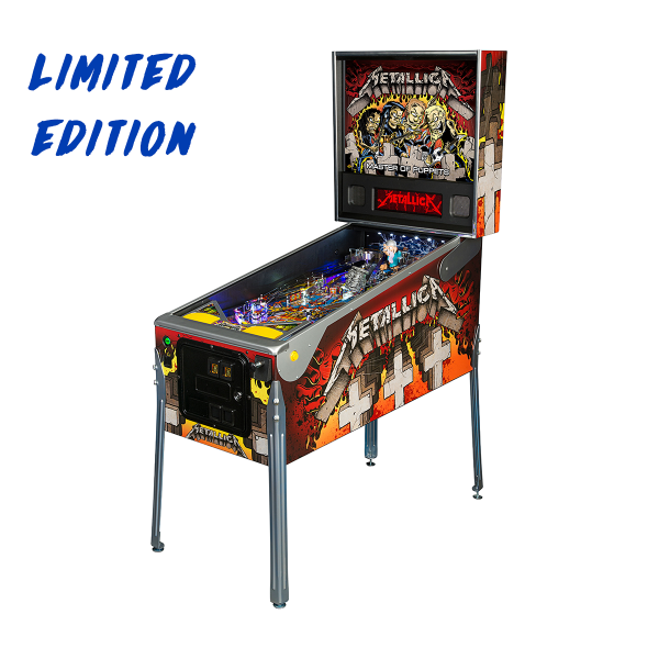 Metallica Pinball Limited Edition Full Side by Stern Pinball