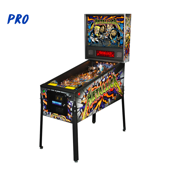 Metallica Pinball Pro Edition Full Side by Stern Pinball