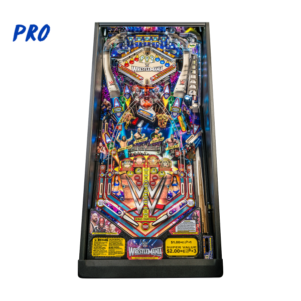 WWE WrestleMania Pinball Pro Edition Playfield by Stern Pinball