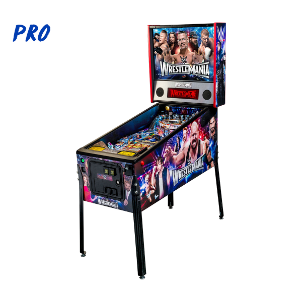 WrestleMania Pinball Pro Edition Full Side by Stern Pinball