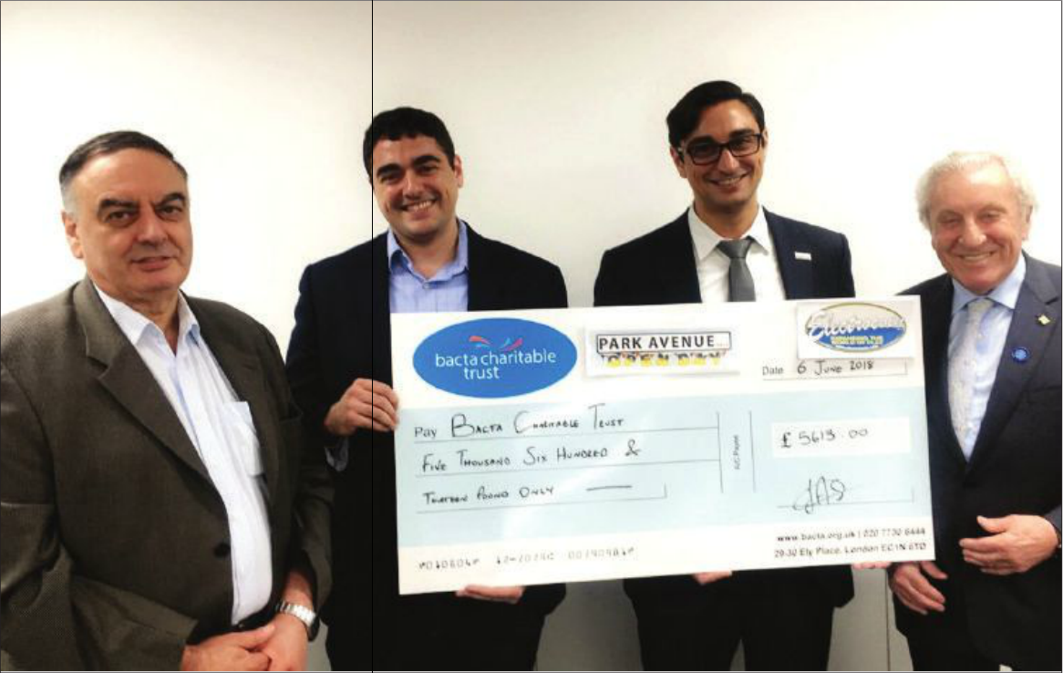 Park Avenue helps to raise £5,000 for Bacta Charitable Trust