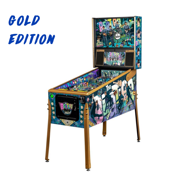 Beatles Pinball Gold Edition Full Side by Stern Pinball
