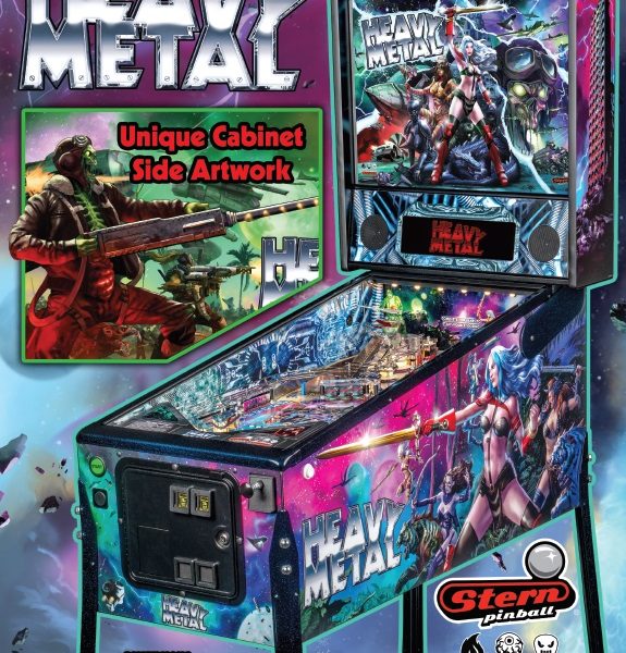 Heavy Metal Limited Edition Pinball Official Brochure by Stern Pinball and Incendium Page 1