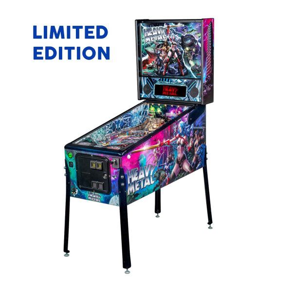 Heavy Metal Limited Edition Pinball Left Side by Stern Pinball and Incendium