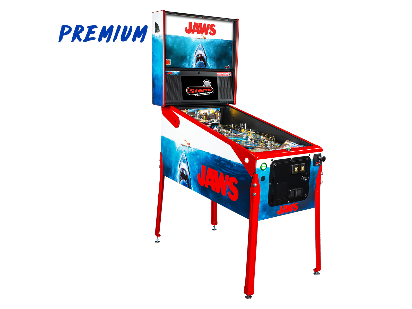 JAWS Premium - 50th Anniversary Edition Full Left by Stern Pinball - Electrocoin
