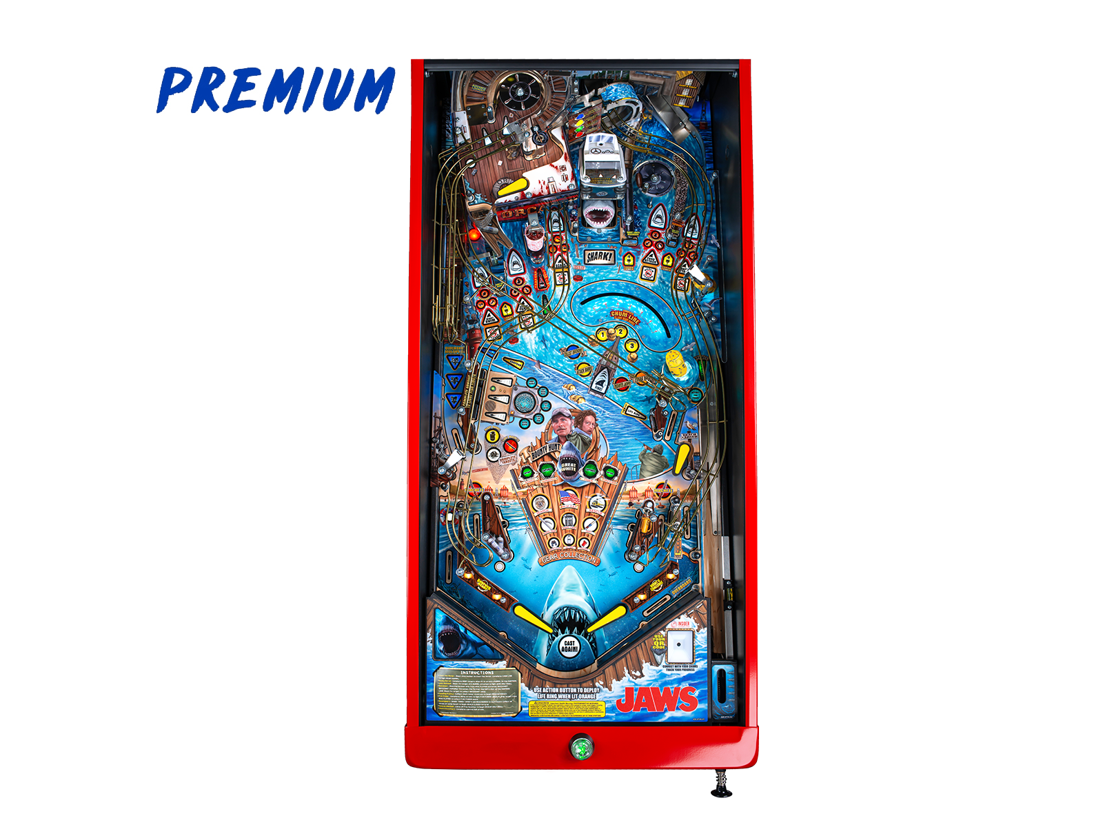JAWS Premium - 50th Anniversary Edition Playfield by Stern Pinball - Electrocoin